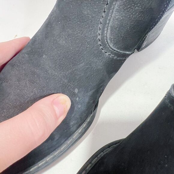 Paul Green Kendra Tall Riding Boots Black Suede Nuback Women's Size 5.5 UK 8 US - Picture 4 of 8